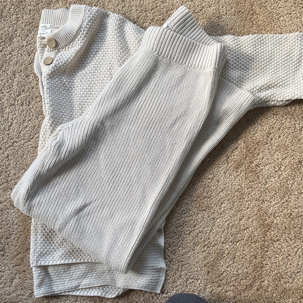 3JEMS Cozy Cream Sweater and pant set